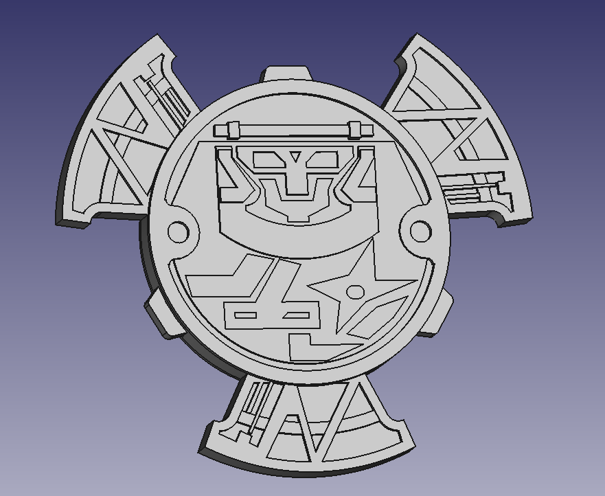 Fichier STL etoile nija steel power rangers vert helefant・Modèle à